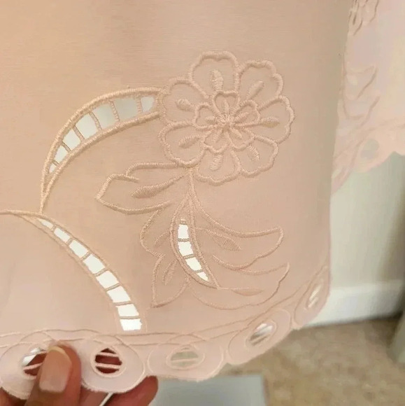 Ted Baker EMALISE Embroidered Skater Eyelet Lace Cutout Babydoll Dress(4)USA(10) - Picture 12 of 16